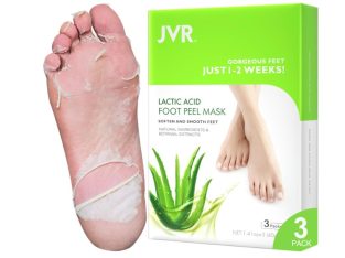 3 Paires Masque pied JVR, Masques Exfoliants Pour les Pieds à L’acide Lactique, soin des Pieds