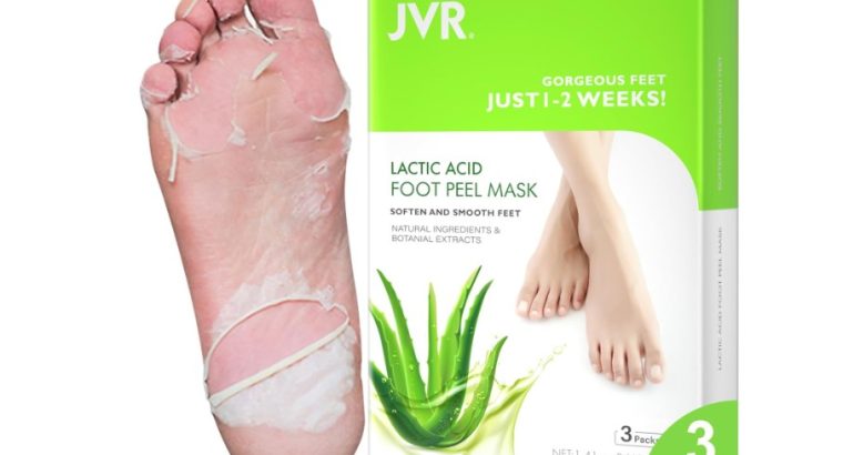 3 Paires Masque pied JVR, Masques Exfoliants Pour les Pieds à L’acide Lactique, soin des Pieds