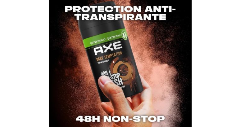 Axe Déodorant Homme Bodyspray Compressé, Dark Temptation, 48 h, lot de 6x100ml