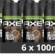 Axe Déodorant Homme Bodyspray Compressé, Dark Temptation, 48 h, lot de 6x100ml