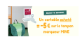 Berceau Magique : -5 € sur le tampon marqueur nominatif MINE pour l’achat d’un cartable