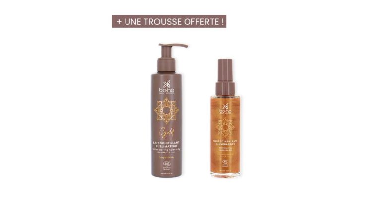 Bo-ho Cosmetics : Routine Skincare – Gold + Une Trousse offerte