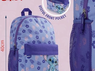 Cartable Scolaire Fille Stitch – Sac à Dos Disney Enfant