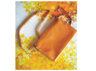 60% de remise : Pochette Aimer Orange BOCAGE