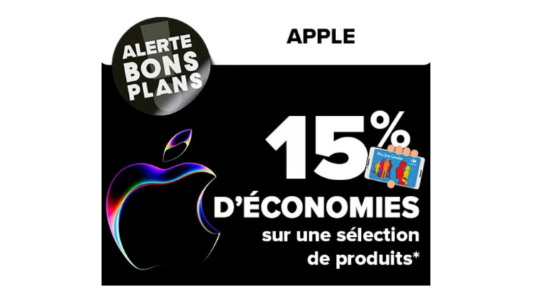 Carrefour – 15% de fidélité sur tous les appareils Apple