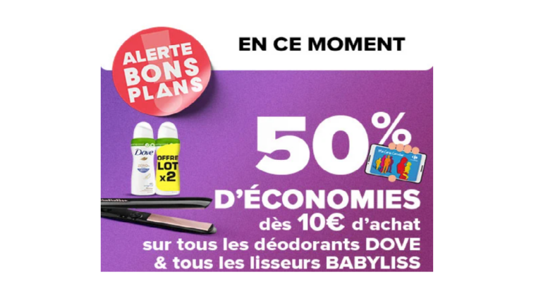 Carrefour : 50% d’économies dès 10€ d’achat