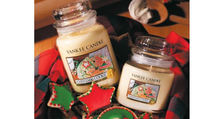 YANKEE CANDLE: bougie parfumée Cookie de Noël , Cadeau parfait pour femme !