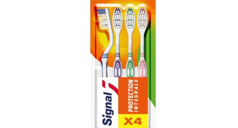 Brosse à Dents Protection Intégrale -SIGNAL-(lot de 4 brosses à dents)