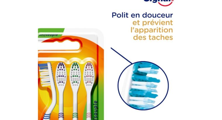 Brosse à Dents Protection Intégrale -SIGNAL-(lot de 4 brosses à dents)