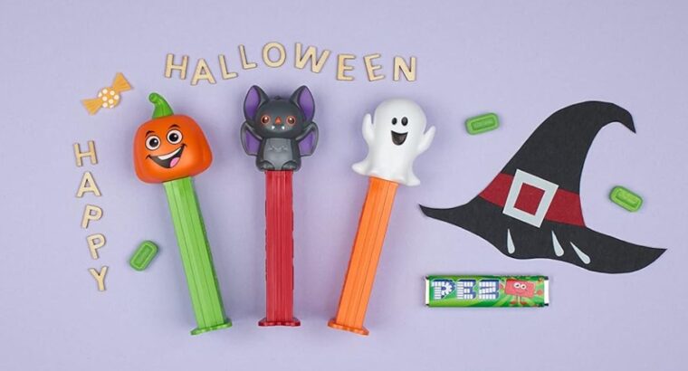 Design Halloween de 50 Recharges de Bonbons Fruits -PEZ Boîte-PROMOTION