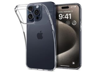 Coque pour iPhone 15 Pro Max : Spigen Liquid Crystal -Transparent-