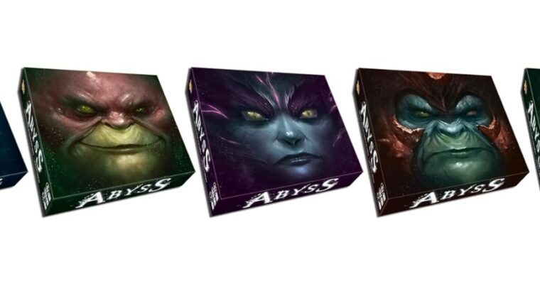 Jeu de Société , Asmodee – Bombyx – Abyss , Pour Adultes et Ado dès 14 ans – 2 à 4 Joueurs