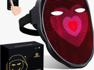 Megoo Masque led avec bluetooth ,Halloween ,Costume Halloween DJ Masquerade Rave Cosplay