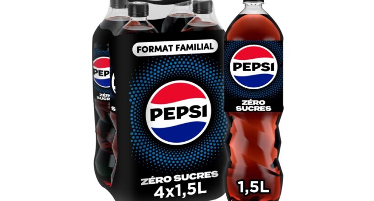 Pepsi Zéro 4×1,5L Pack FAMILIAL