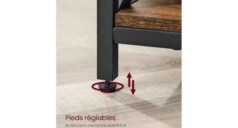 Table de Salon avec Plateau Relevable, VASAGLE Table Basse, avec Rangement Ouvert et Compartiment