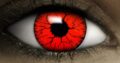 Lentilles Halloween Rouge + Halloween Tattoos, 2pcs 1 Paire – Déguisement en DEVIL STOCK LIMITE