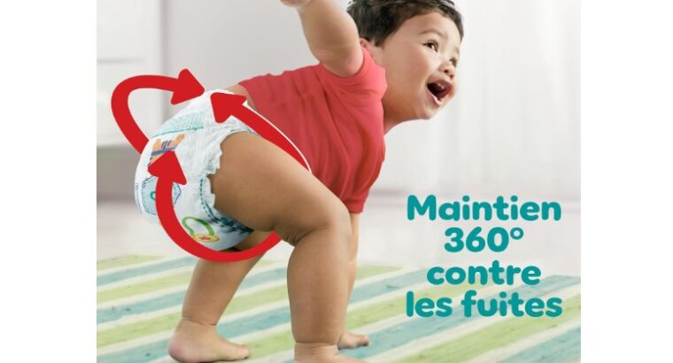 Pack 1 Mois / Pampers Baby-Dry Pants, Taille 8, 117 Couches-Culottes