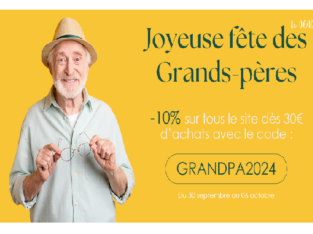 Fête des Grands-Pères : Profitez de 10% de Remise sur tout le site AC-Déco dès 30€ d’achat