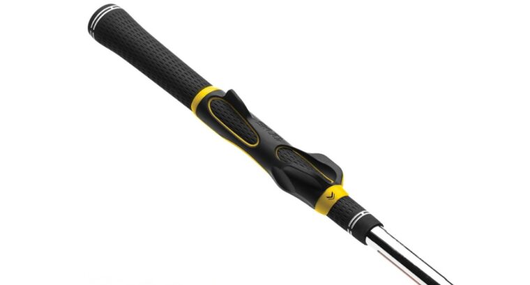 Accessoire de Club de Golf Mixte, Noir/Jaune, Taille Unique -SKLZ Grip Trainer-