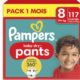 Pack 1 Mois / Pampers Baby-Dry Pants, Taille 8, 117 Couches-Culottes