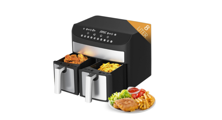 Airfryer XXL à double compartiments – 2 x 8L – 2400W