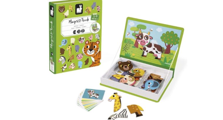 Janod – Magneti’Book Animaux , Dès 3 Ans, 30 Pièces !