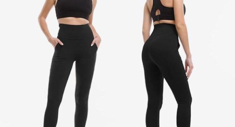 SINOPHANT :Leggings Femme avec Poche Taille Haute Pantalon de Sport Femmes