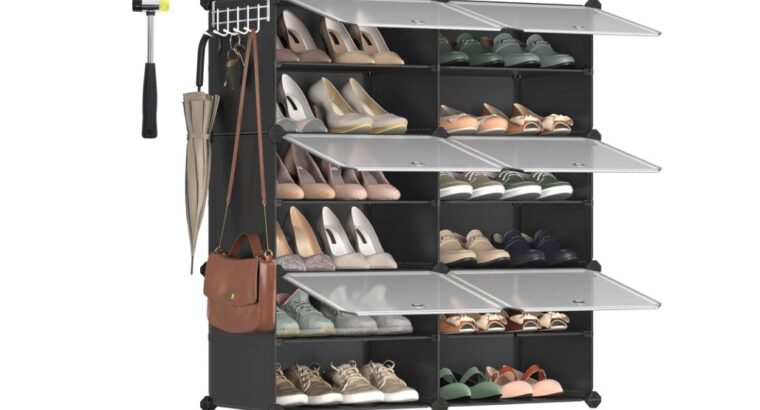 Étagère à Chaussures 6 Compartiments, Étagère de Rangement Modulable -SONGMICS –