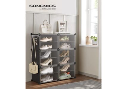 Étagère à Chaussures 6 Compartiments, Étagère de Rangement Modulable -SONGMICS –