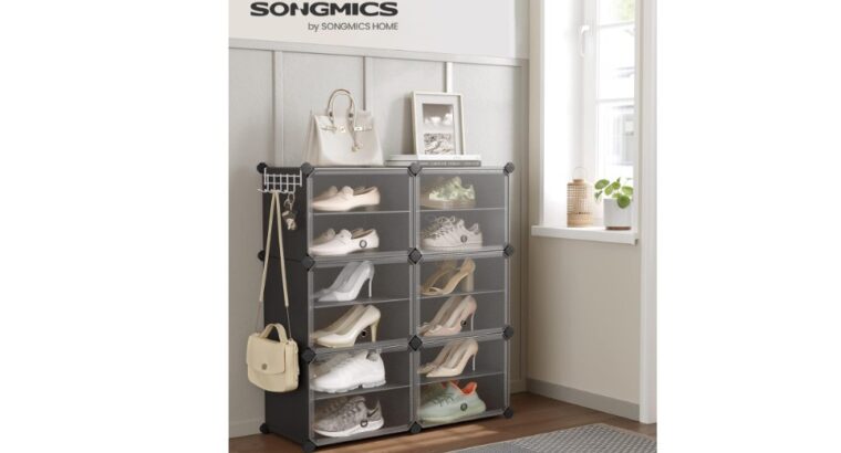 Étagère à Chaussures 6 Compartiments, Étagère de Rangement Modulable -SONGMICS –