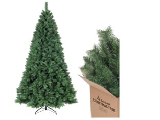 SALCAR Sapin de Noël Artificiel 210cm – 9,1 Kilogrammes- Vert-868 Pointes