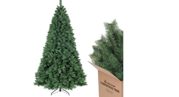 SALCAR Sapin de Noël Artificiel 210cm – 9,1 Kilogrammes- Vert-868 Pointes