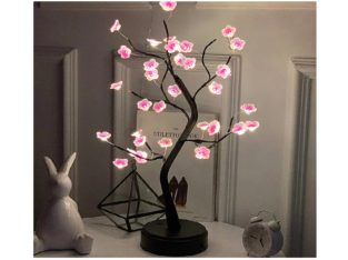 Veilleuse d’arbre de table à LED, USB, batterie, interrupteur tactile 62