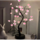 Veilleuse d’arbre de table à LED, USB, batterie, interrupteur tactile 62