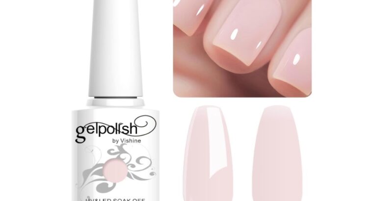 Vishine Vernis ongles: Manucure Rose flou permanent Gel Polish UV LED seulement à 4.99 !